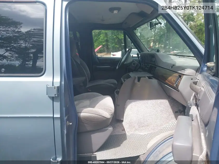1996 Dodge Ram Wagon B2500 VIN: 2B4HB25Y0TK124714 Lot: 45207584