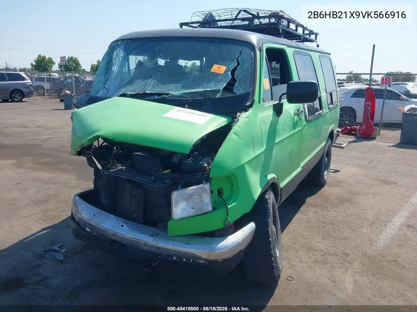 1997 Dodge Ram Van 2500 Commercial VIN: 2B6HB21X9VK566916 Lot: 45410500