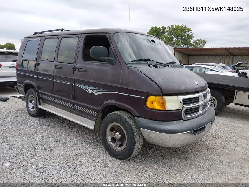 1998 Dodge Ram Van Commercial/Conversion VIN: 2B6HB11X5WK148025 Lot: 45463356