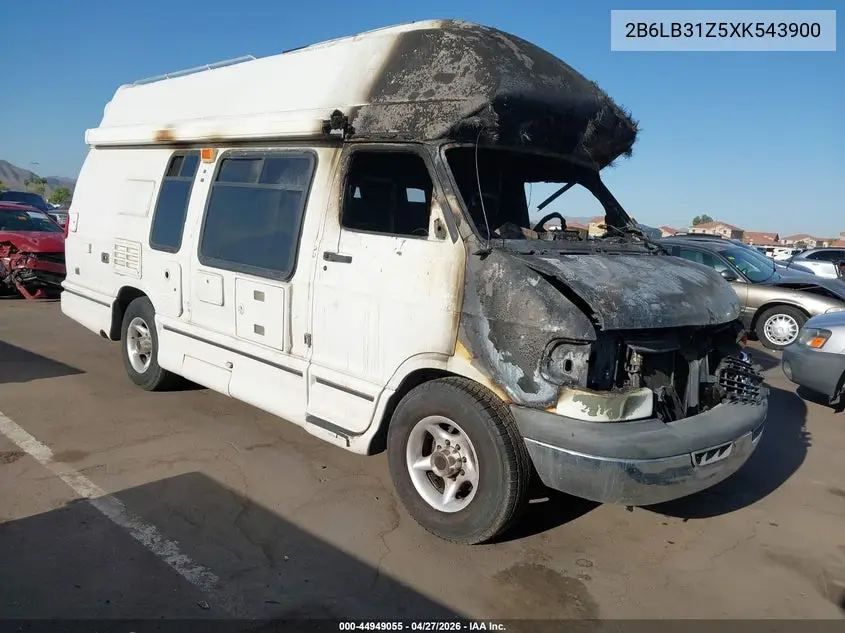 1999 Dodge Ram Van 3500 Commercial/Conversion VIN: 2B6LB31Z5XK543900 Lot: 44949055