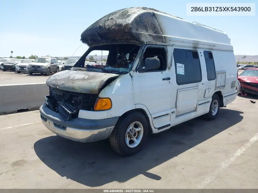 1999 Dodge Ram Van 3500 Commercial/Conversion VIN: 2B6LB31Z5XK543900 Lot: 44949055