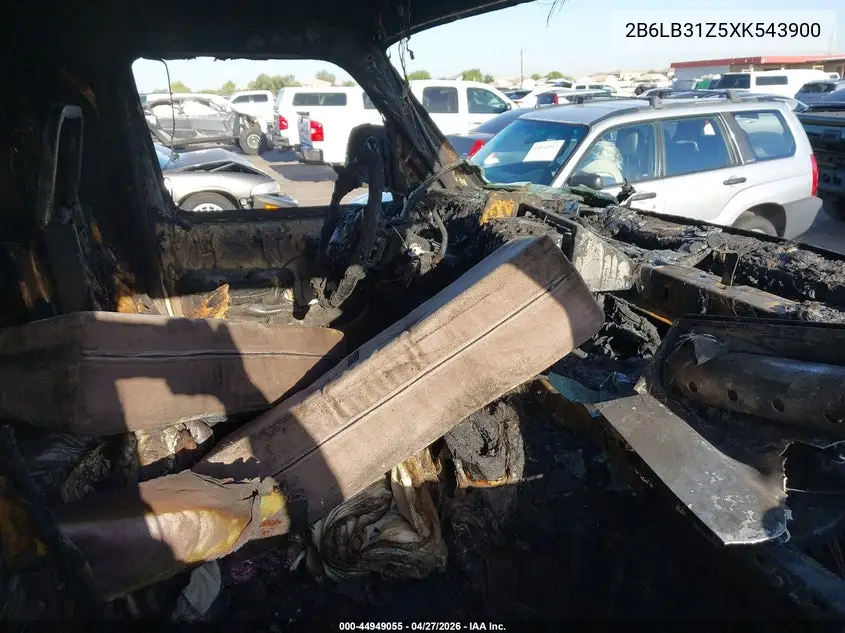 1999 Dodge Ram Van 3500 Commercial/Conversion VIN: 2B6LB31Z5XK543900 Lot: 44949055