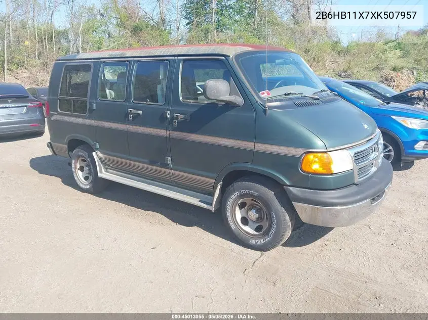 1999 Dodge Ram Van 1500 Commercial/Conversion VIN: 2B6HB11X7XK507957 Lot: 45013055