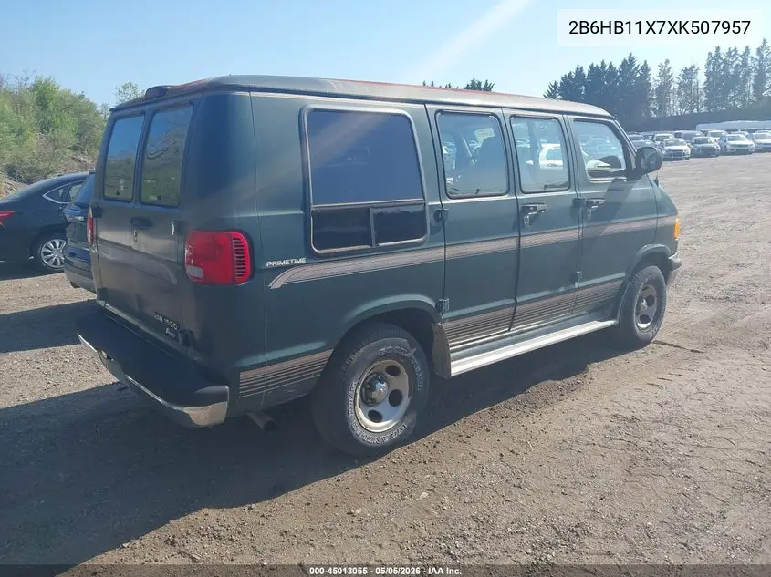 1999 Dodge Ram Van 1500 Commercial/Conversion VIN: 2B6HB11X7XK507957 Lot: 45013055