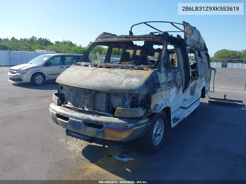 1999 Dodge Ram Van 3500 Commercial/Conversion VIN: 2B6LB31Z9XK553619 Lot: 45023870