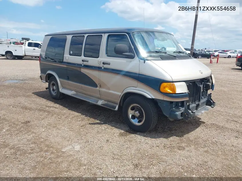 1999 Dodge Ram Van 1500 Commercial/Conversion VIN: 2B6HB11ZXXK554658 Lot: 45079043