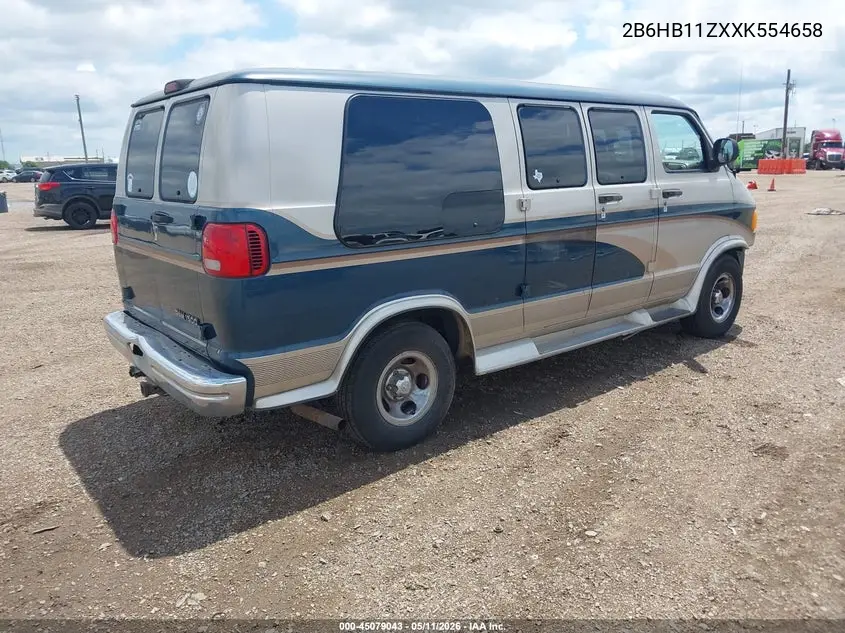1999 Dodge Ram Van 1500 Commercial/Conversion VIN: 2B6HB11ZXXK554658 Lot: 45079043