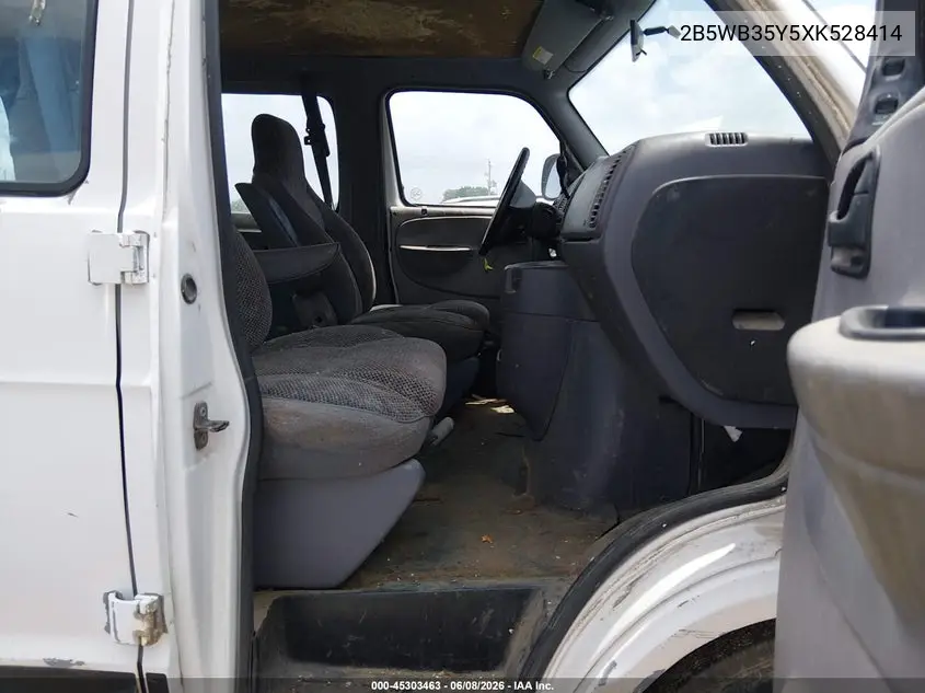 1999 Dodge Ram Wagon 3500 VIN: 2B5WB35Y5XK528414 Lot: 45303463