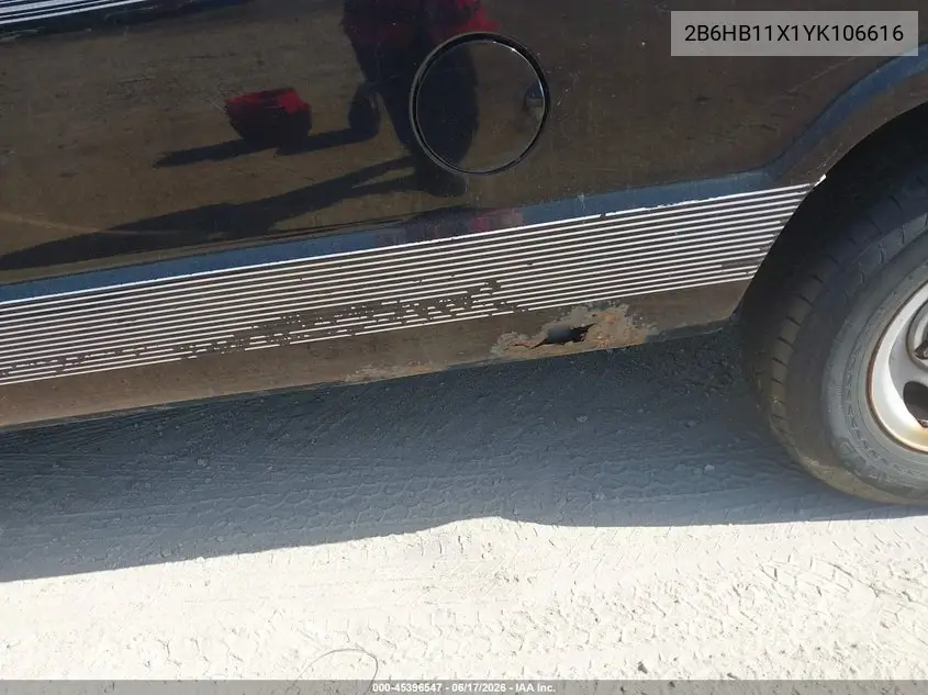 2000 Dodge Ram Van 1500 Conversion VIN: 2B6HB11X1YK106616 Lot: 45396547