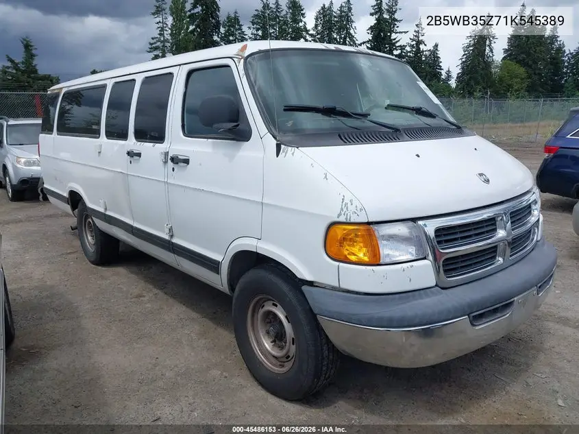 2001 Dodge Ram Wagon 3500 VIN: 2B5WB35Z71K545389 Lot: 45486153