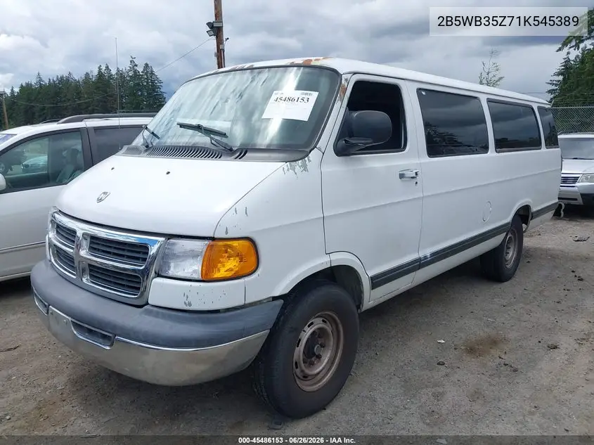 2001 Dodge Ram Wagon 3500 VIN: 2B5WB35Z71K545389 Lot: 45486153