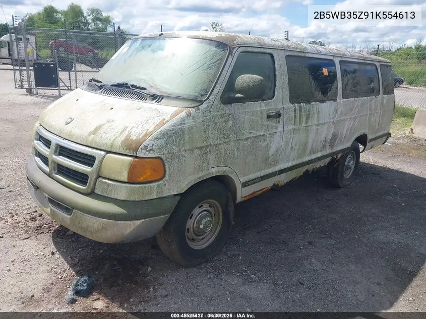 2001 Dodge Ram Wagon 3500 VIN: 2B5WB35Z91K554613 Lot: 45525417