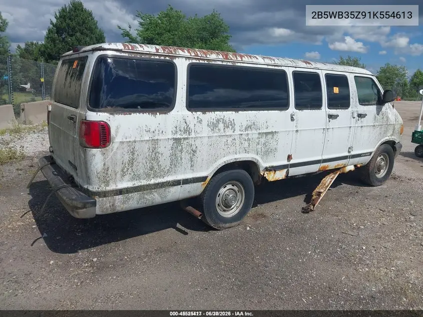 2001 Dodge Ram Wagon 3500 VIN: 2B5WB35Z91K554613 Lot: 45525417