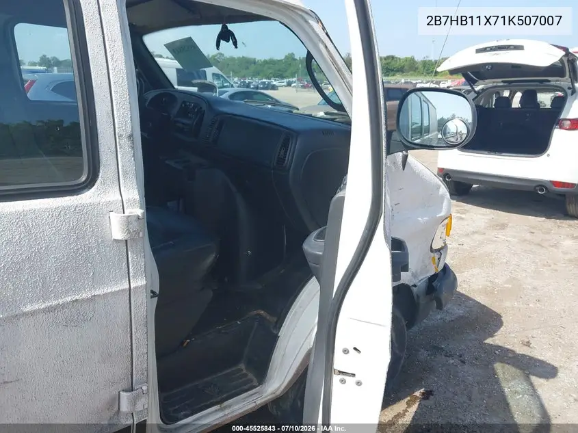 2001 Dodge Ram Van 1500 Conversion VIN: 2B7HB11X71K507007 Lot: 45525843