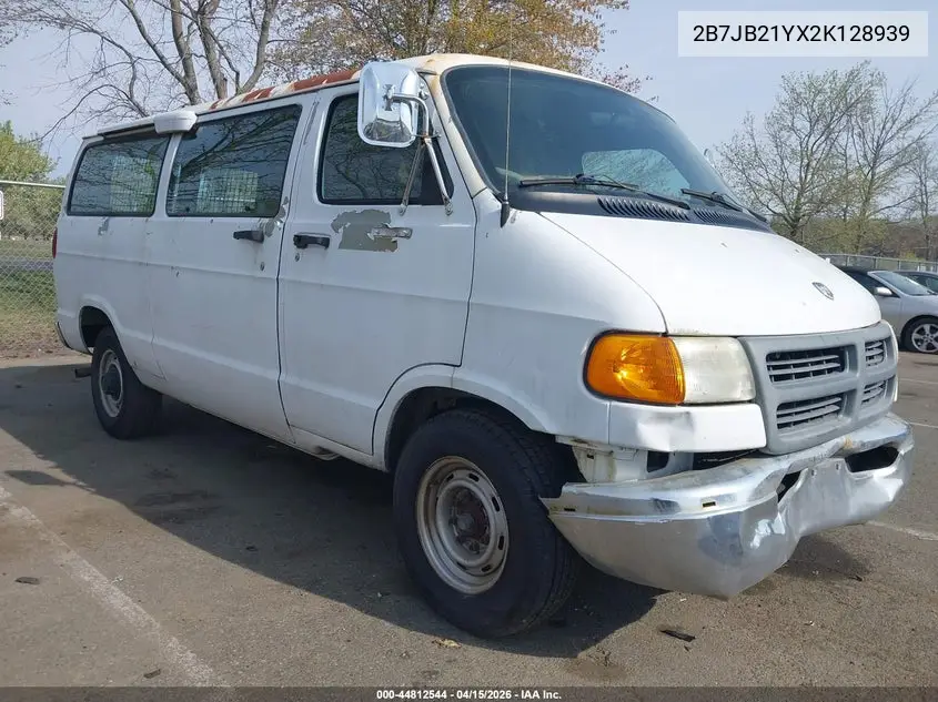 2002 Dodge Ram Van 2500 Conversion VIN: 2B7JB21YX2K128939 Lot: 44812544