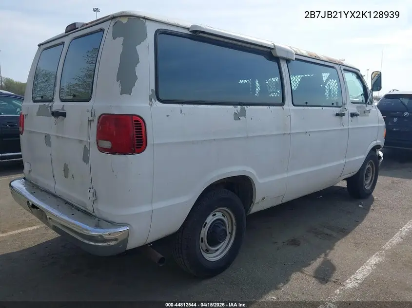 2002 Dodge Ram Van 2500 Conversion VIN: 2B7JB21YX2K128939 Lot: 44812544