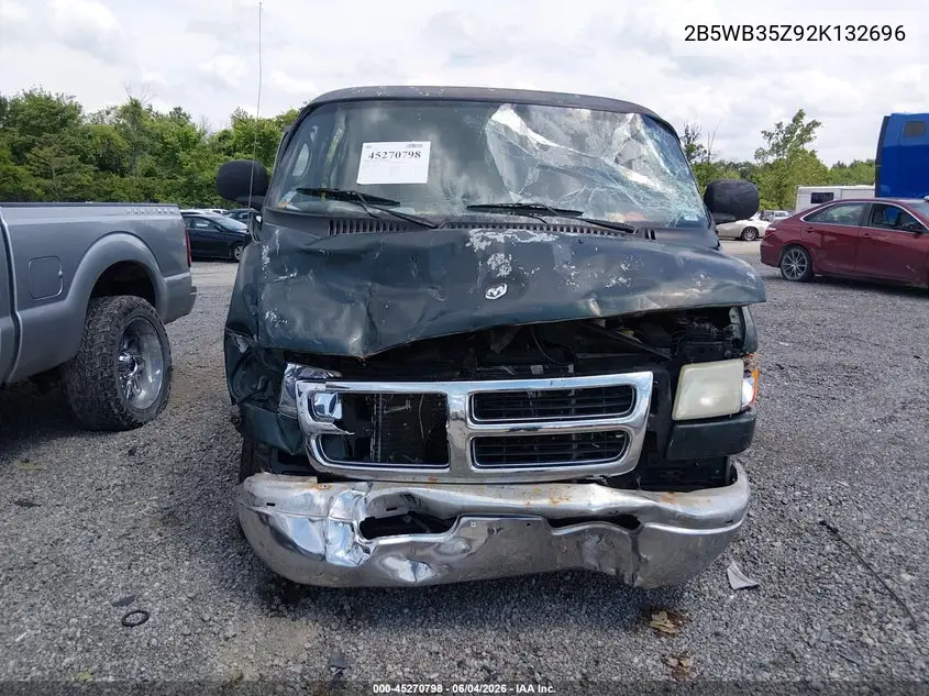 2002 Dodge Ram Wagon 3500 VIN: 2B5WB35Z92K132696 Lot: 45270798