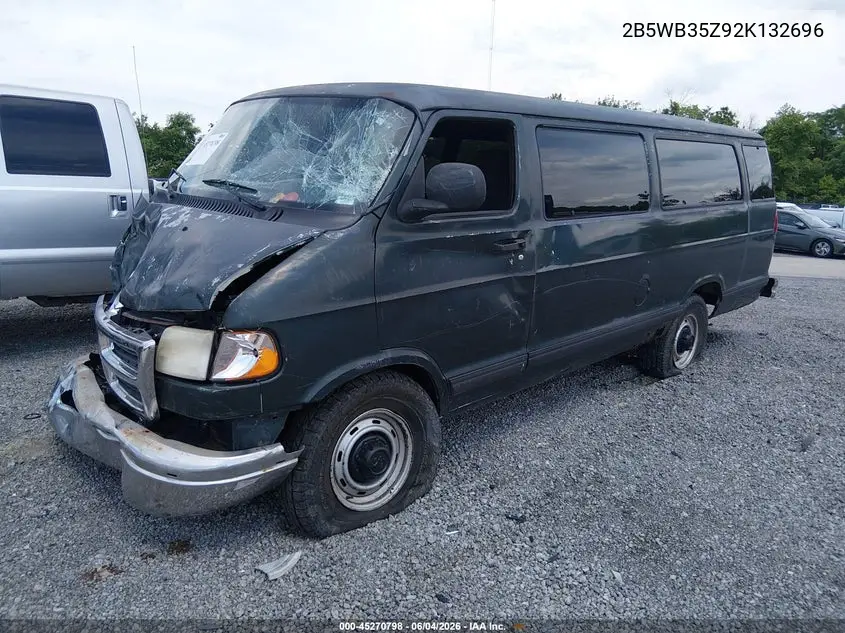 2002 Dodge Ram Wagon 3500 VIN: 2B5WB35Z92K132696 Lot: 45270798