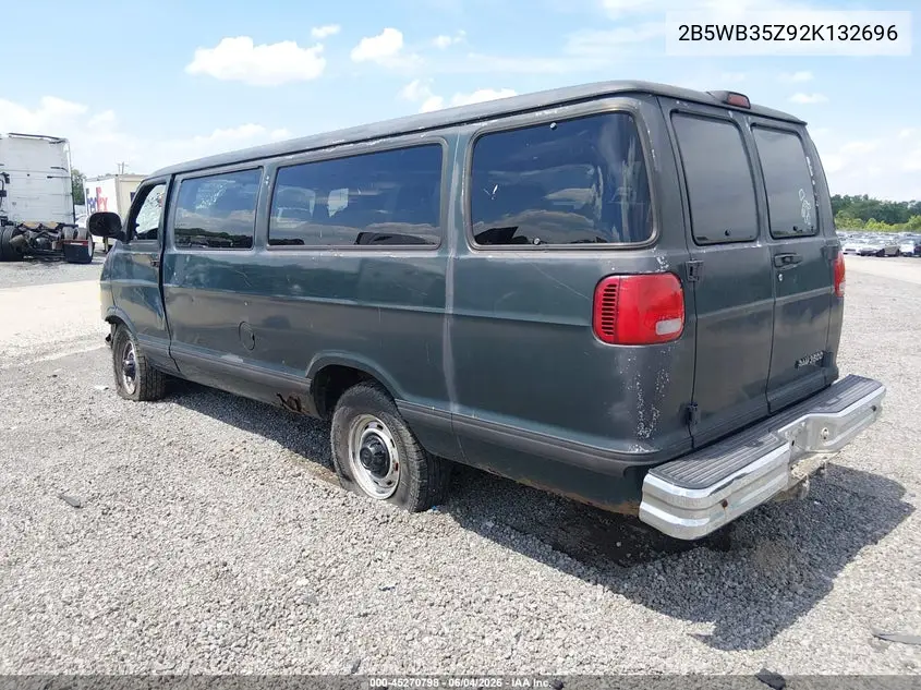 2002 Dodge Ram Wagon 3500 VIN: 2B5WB35Z92K132696 Lot: 45270798