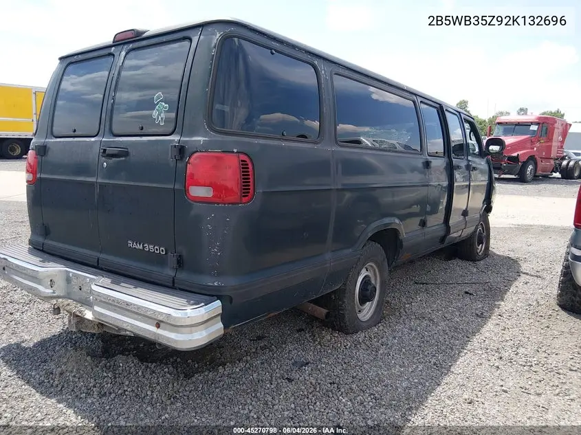 2002 Dodge Ram Wagon 3500 VIN: 2B5WB35Z92K132696 Lot: 45270798