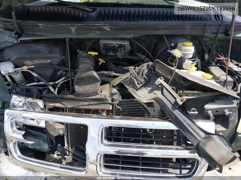 2002 Dodge Ram Wagon 3500 VIN: 2B5WB35Z92K132696 Lot: 45270798