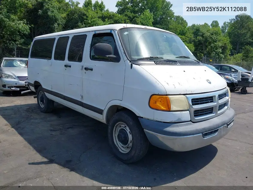 2002 Dodge Ram Wagon 2500 VIN: 2B5WB25Y52K112088 Lot: 45599186