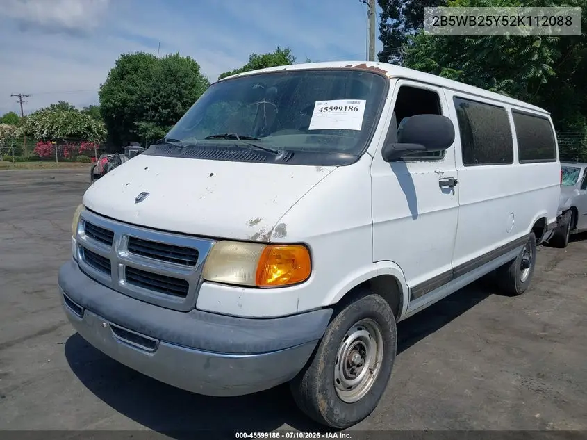 2002 Dodge Ram Wagon 2500 VIN: 2B5WB25Y52K112088 Lot: 45599186