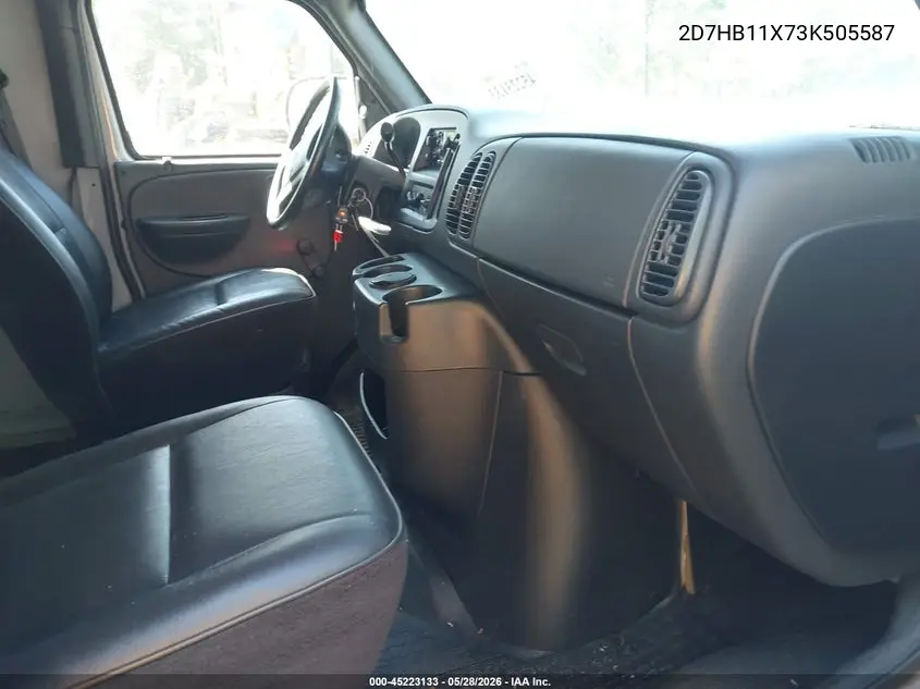 2003 Dodge Ram Van 1500 Conversion VIN: 2D7HB11X73K505587 Lot: 45223133