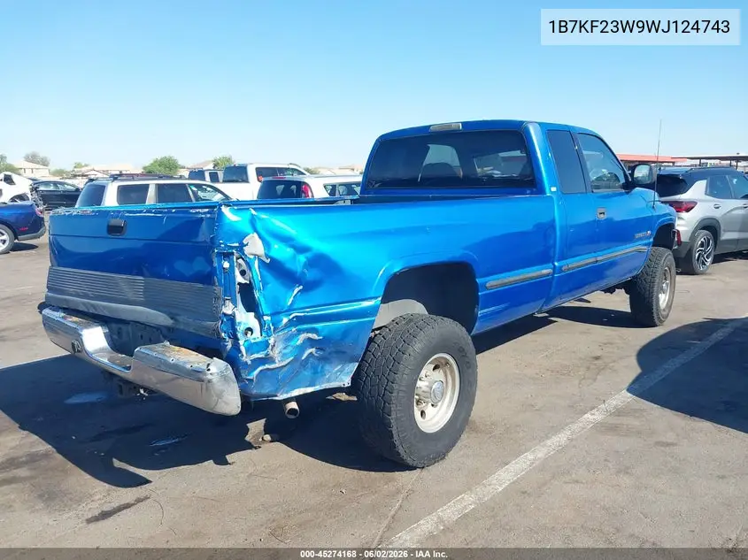 1998 Dodge Ram 2500 St VIN: 1B7KF23W9WJ124743 Lot: 45274168