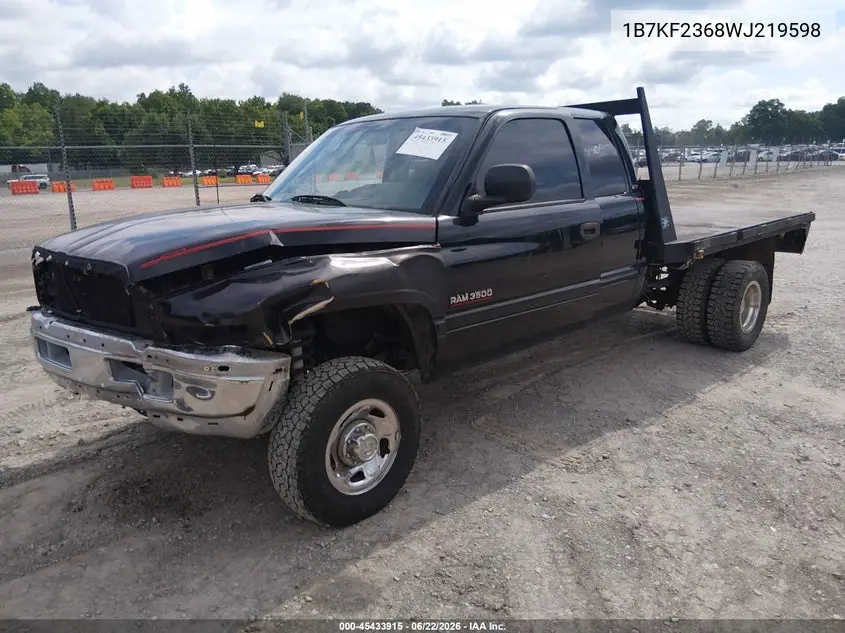 1998 Dodge Ram 2500 St VIN: 1B7KF2368WJ219598 Lot: 45433915