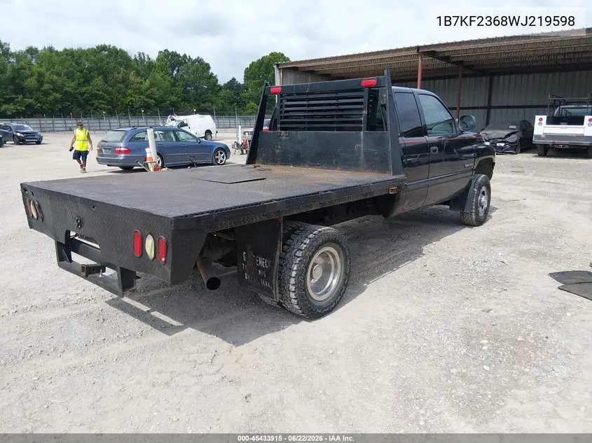 1998 Dodge Ram 2500 St VIN: 1B7KF2368WJ219598 Lot: 45433915