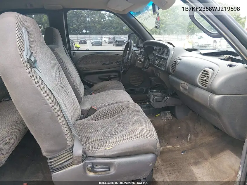 1998 Dodge Ram 2500 St VIN: 1B7KF2368WJ219598 Lot: 45433915