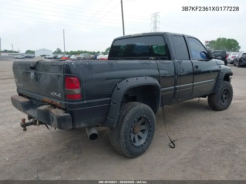 1999 Dodge Ram 2500 St VIN: 3B7KF2361XG177228 Lot: 45162021