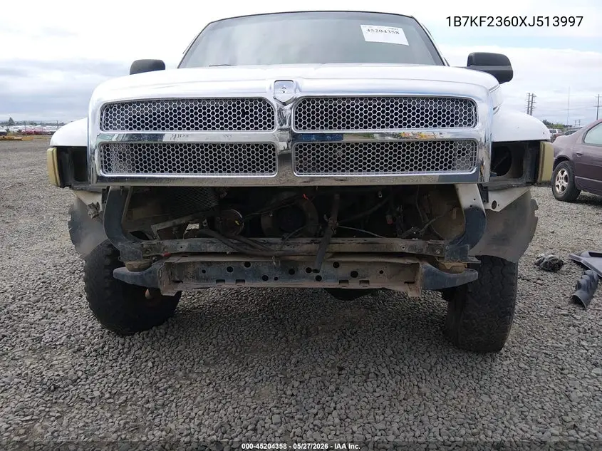 1999 Dodge Ram 2500 St VIN: 1B7KF2360XJ513997 Lot: 45204358