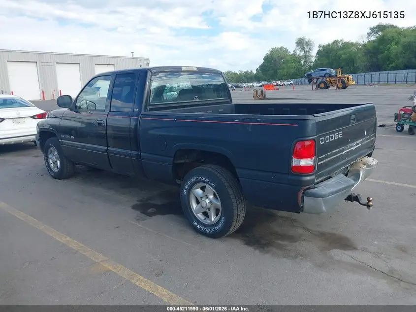 1999 Dodge Ram 1500 St VIN: 1B7HC13Z8XJ615135 Lot: 45211990