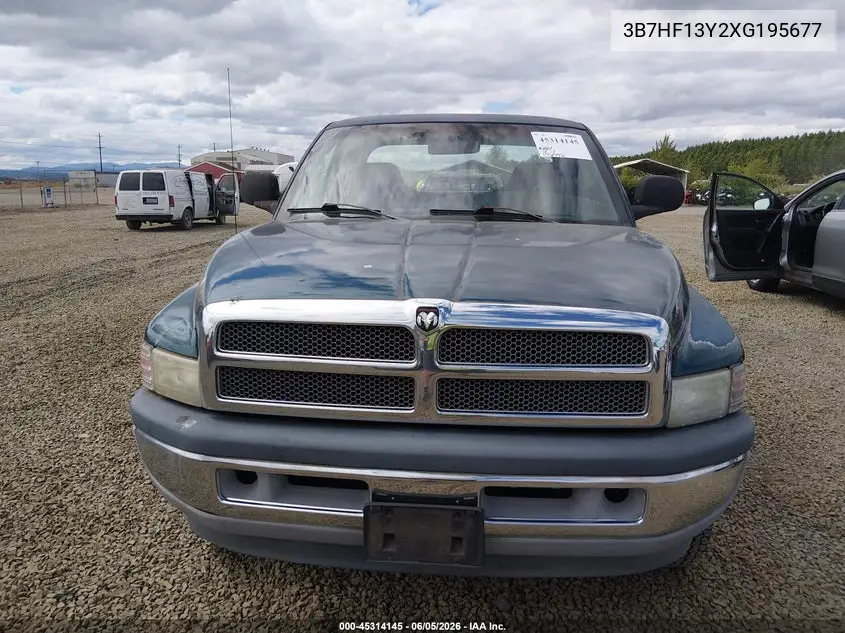 1999 Dodge Ram 1500 St VIN: 3B7HF13Y2XG195677 Lot: 45314145