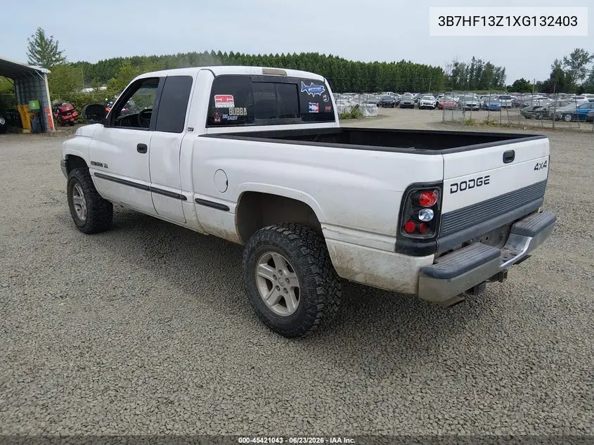 1999 Dodge Ram 1500 St VIN: 3B7HF13Z1XG132403 Lot: 45421043