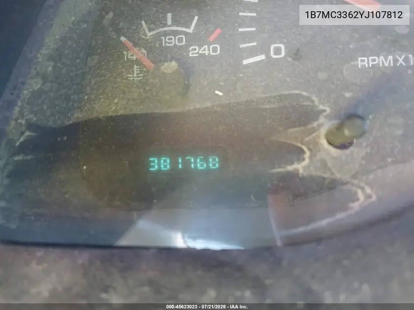 2000 Dodge Ram 3500 St VIN: 1B7MC3362YJ107812 Lot: 45623023