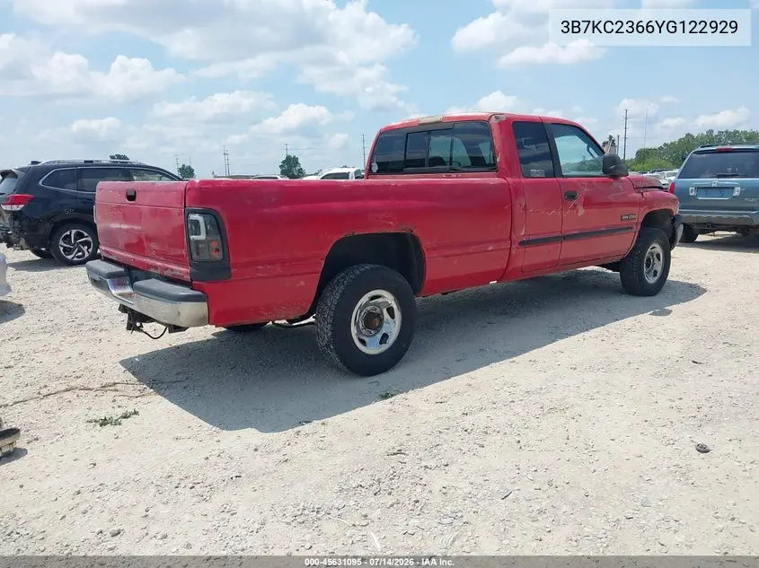 2000 Dodge Ram 2500 St VIN: 3B7KC2366YG122929 Lot: 45631095
