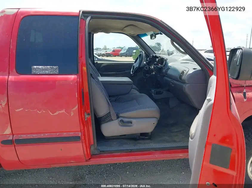 2000 Dodge Ram 2500 St VIN: 3B7KC2366YG122929 Lot: 45631095