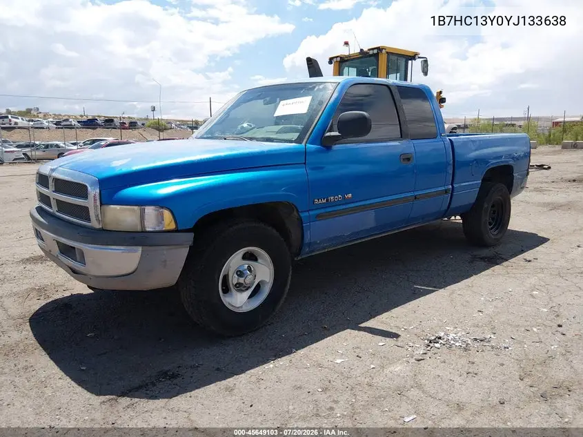 2000 Dodge Ram 1500 St VIN: 1B7HC13Y0YJ133638 Lot: 45649103