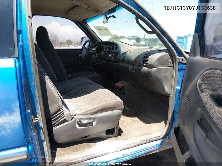 2000 Dodge Ram 1500 St VIN: 1B7HC13Y0YJ133638 Lot: 45649103