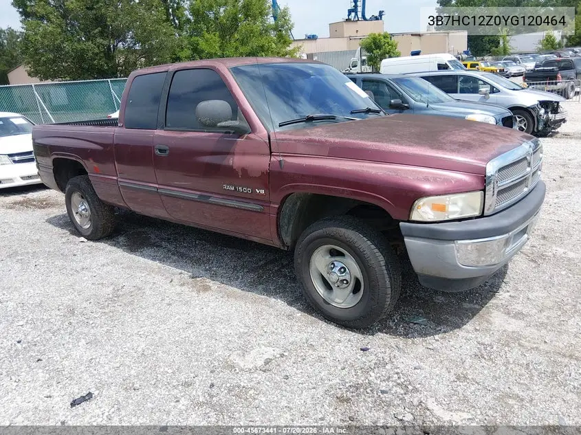 2000 Dodge Ram 1500 St VIN: 3B7HC12Z0YG120464 Lot: 45673441