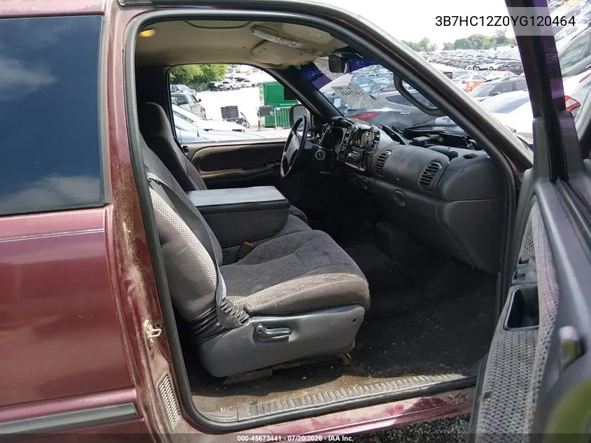 2000 Dodge Ram 1500 St VIN: 3B7HC12Z0YG120464 Lot: 45673441