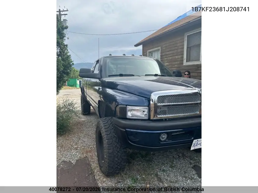 2001 Dodge Ram 2500 VIN: 1B7KF23681J208741 Lot: 40078272