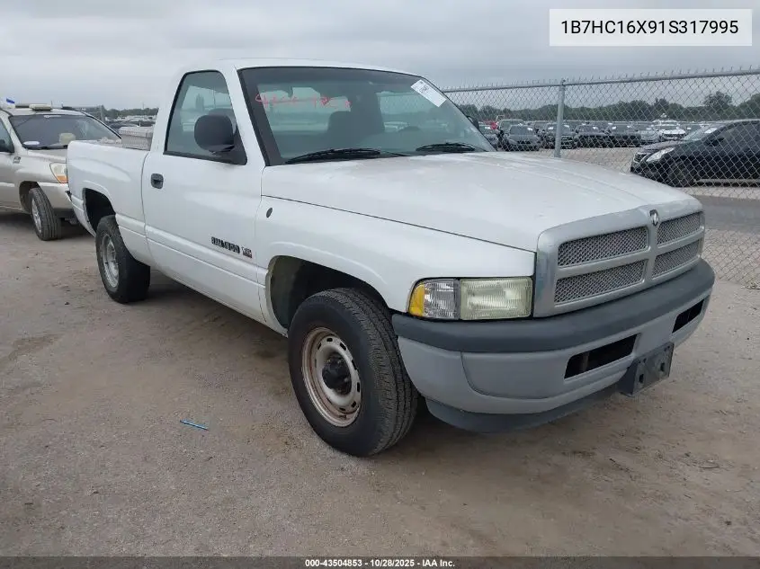 1B7HC16X91S317995 2001 Dodge Ram 1500