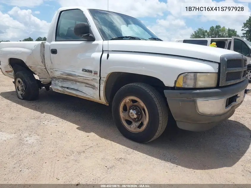 2001 Dodge Ram 1500 St/Ws VIN: 1B7HC16X41S797928 Lot: 45310675