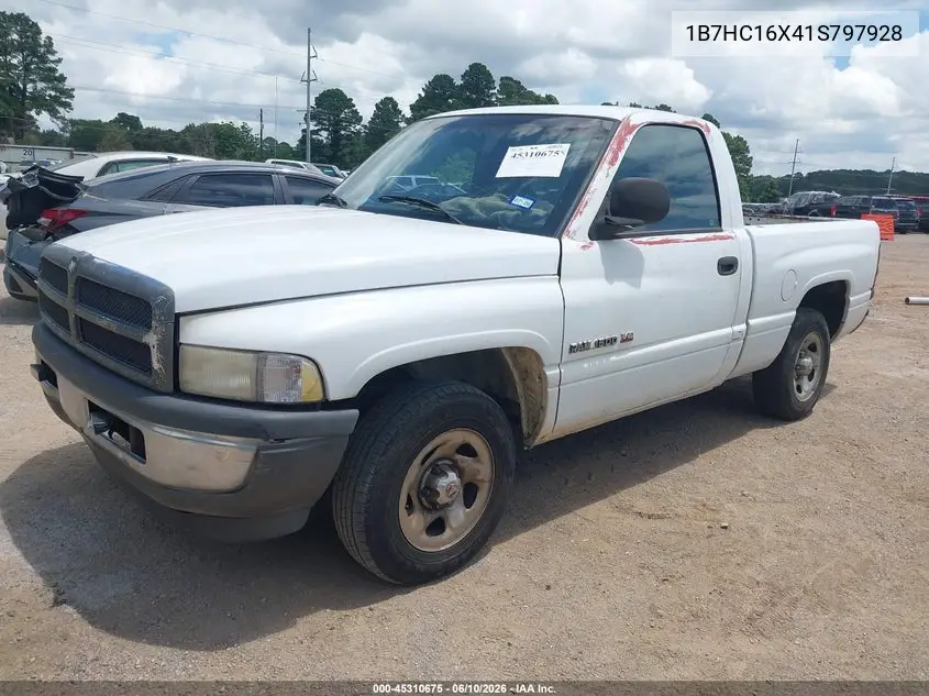 2001 Dodge Ram 1500 St/Ws VIN: 1B7HC16X41S797928 Lot: 45310675