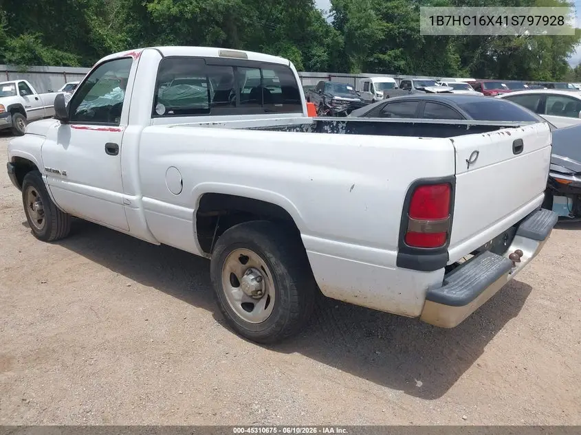 2001 Dodge Ram 1500 St/Ws VIN: 1B7HC16X41S797928 Lot: 45310675
