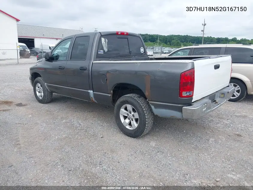 2002 Dodge Ram 1500 St VIN: 3D7HU18N52G167150 Lot: 45561386